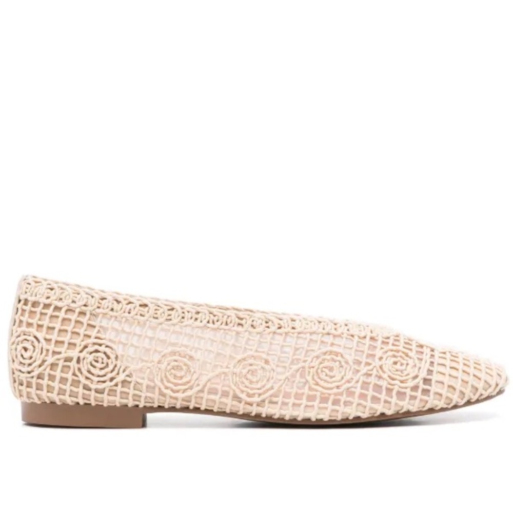 Anthropologie Bibilou Women's Crochet Flats - Picture 4 of 9